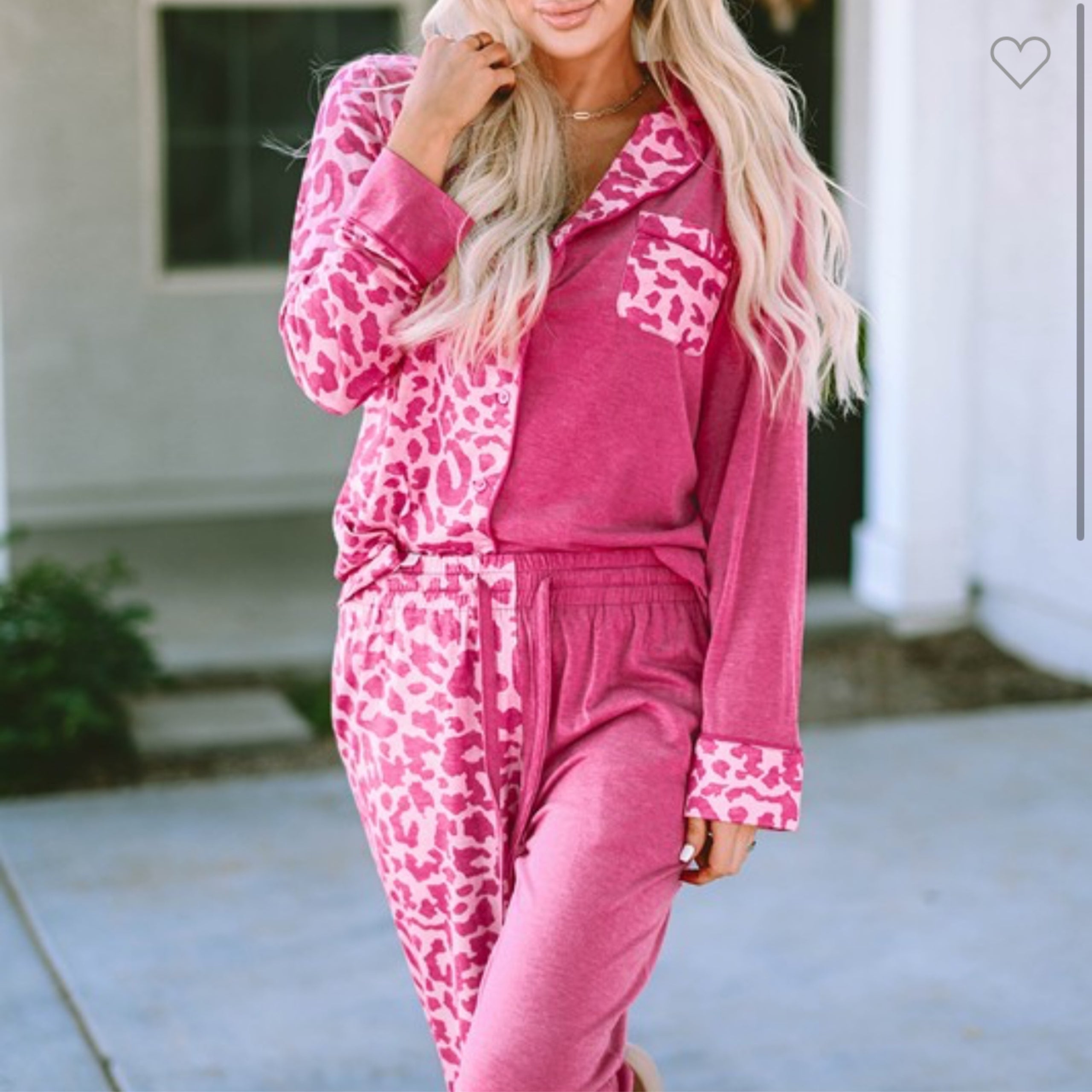 Pink leopard pajamas  The Rural Watermelon, LLC